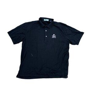 SUPIMA Beverly Hills Country Club Polo Shirt BTCC Men's LARGE Black Short Sleeve